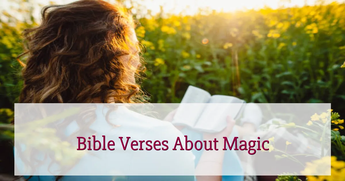 Bible Verses About Magic