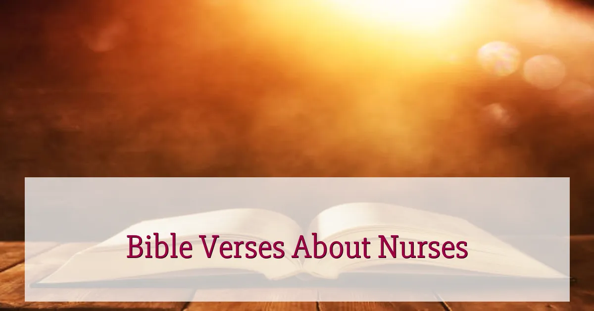 Bible Verses About Nurses