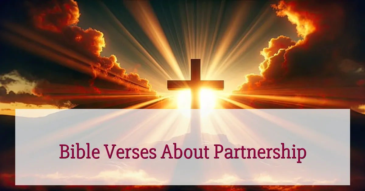 Bible Verses About Partnership