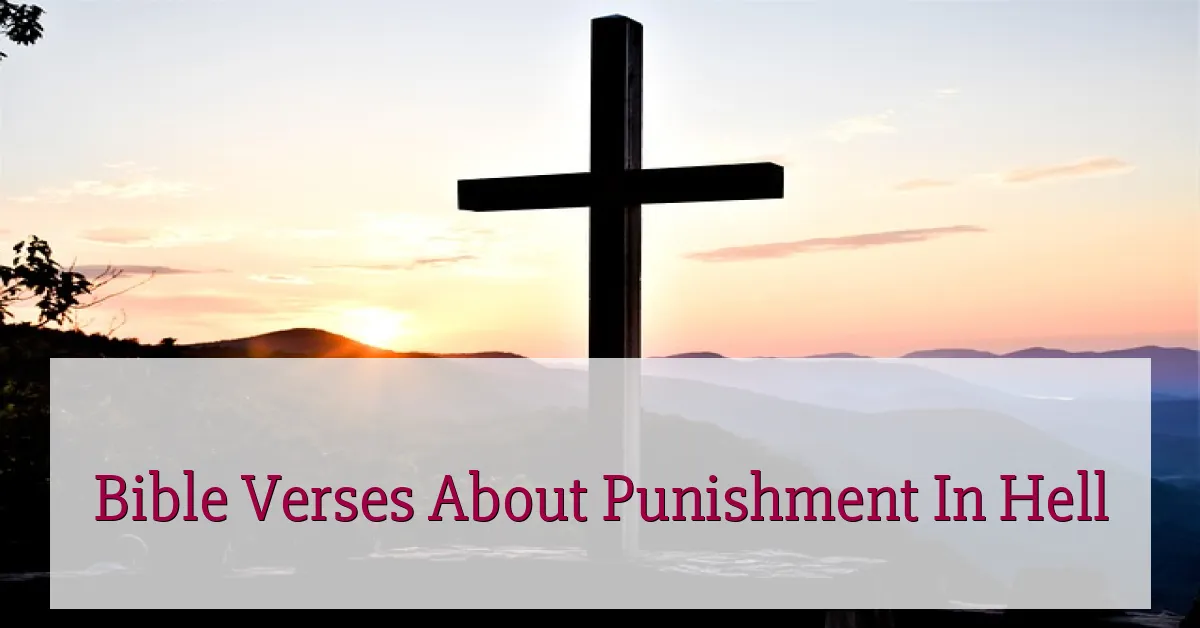 Bible Verses About Punishment In Hell