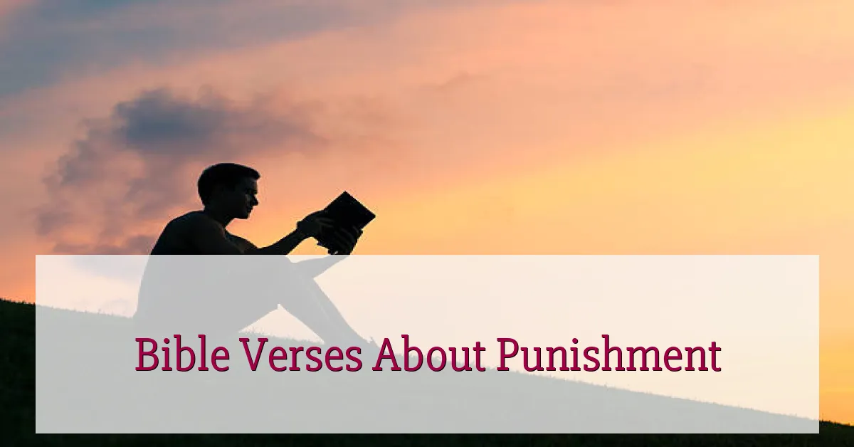 Bible Verses About Punishment