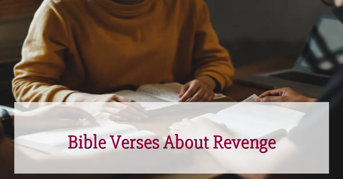 Bible Verses About Revenge