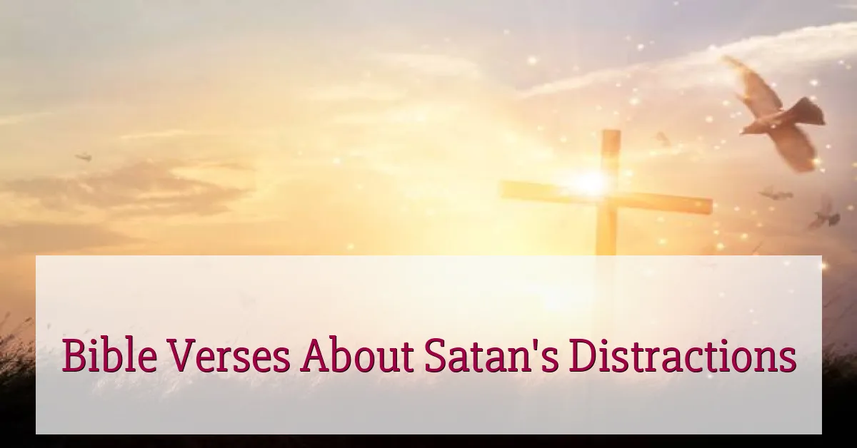 Bible Verses About Satan's Distractions