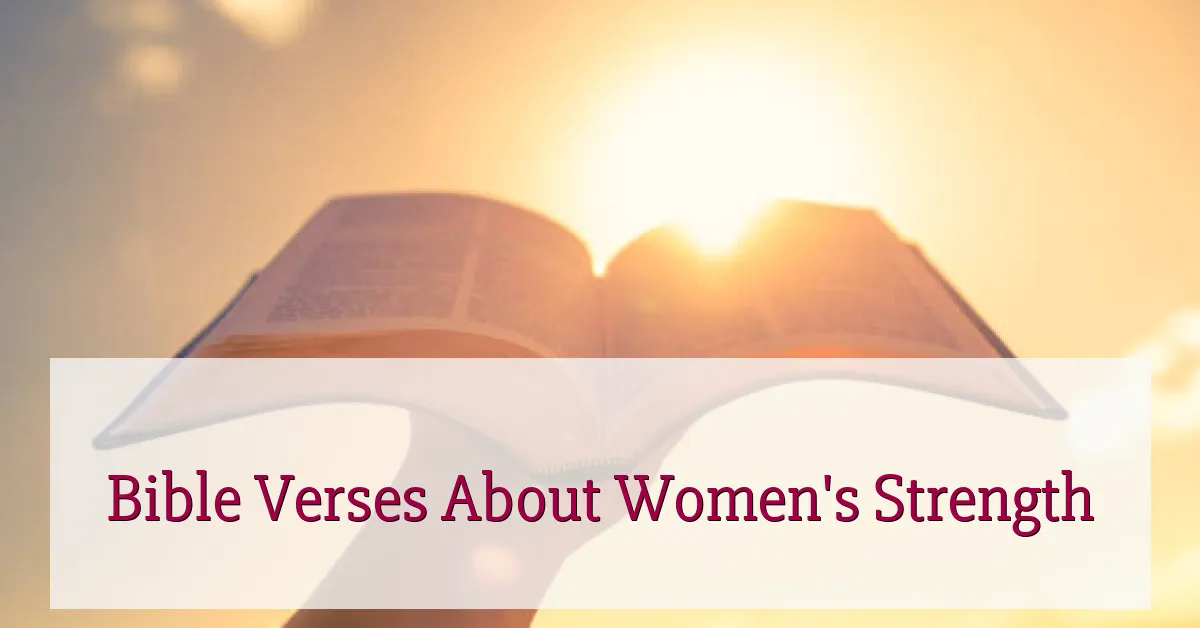 Bible Verses About Women's Strength